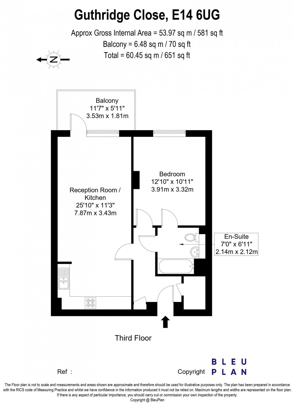 Floorplan for Harrold Court Guthridge Close LONDON, E14