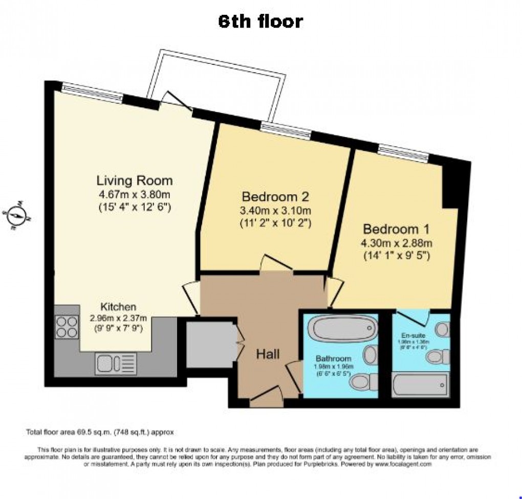 Floorplan for Bywell Place, London E16