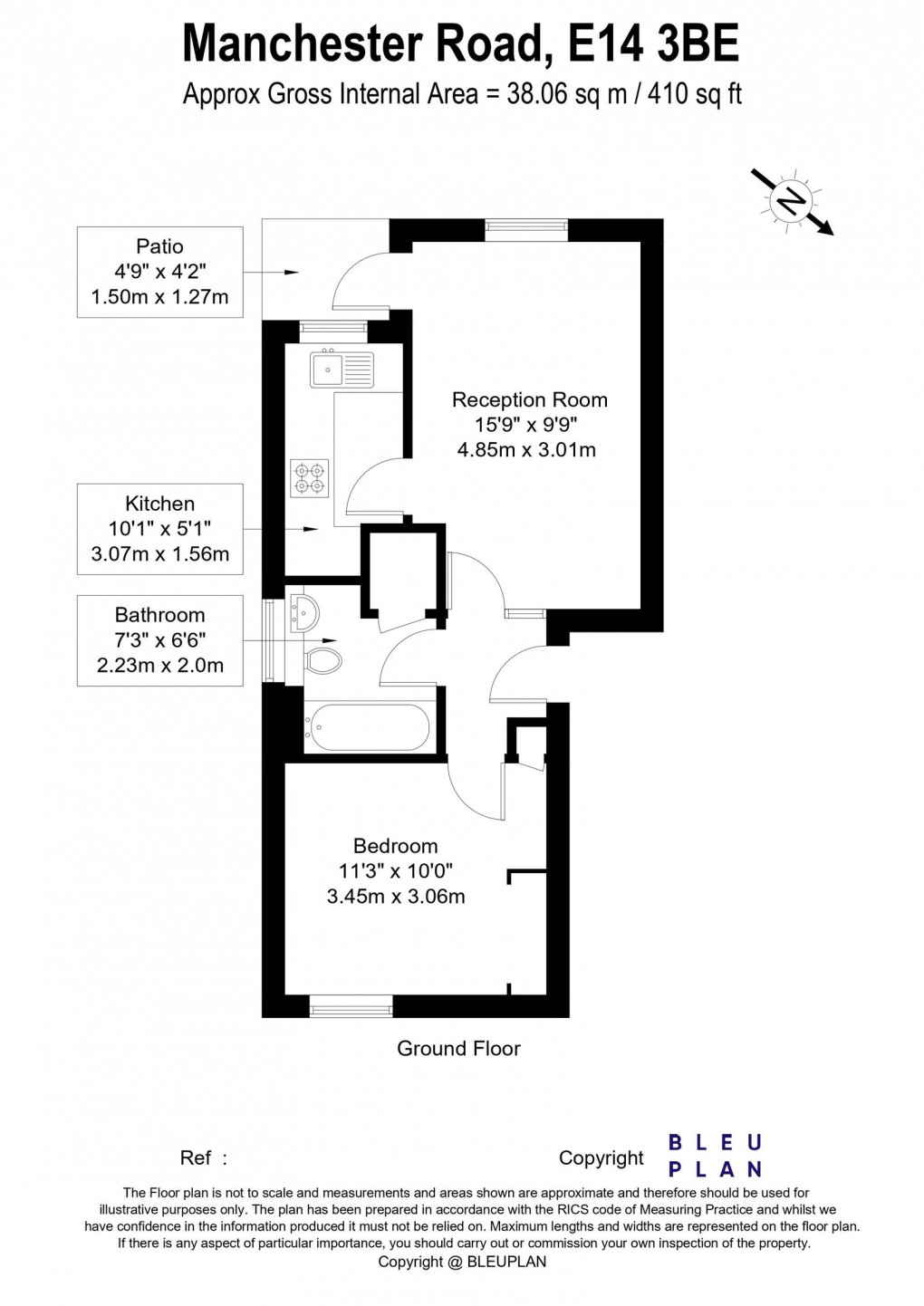 Floorplan for Manchester Road, London, E14 3BE