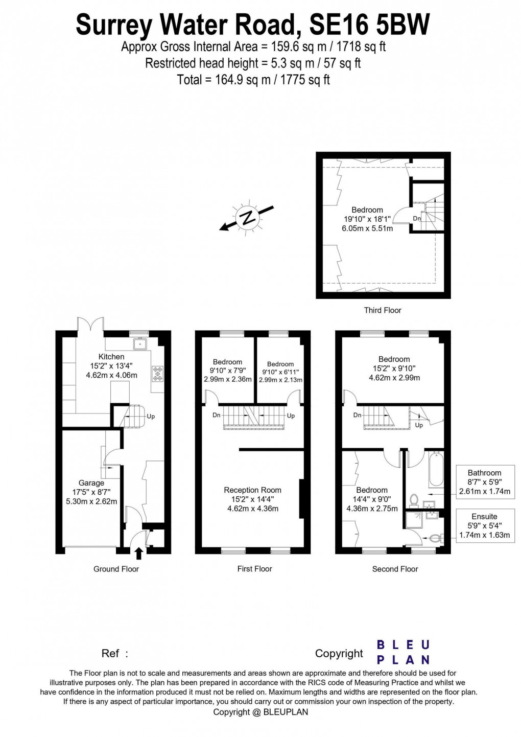 Floorplan for Surrey Water Road, London, SE16