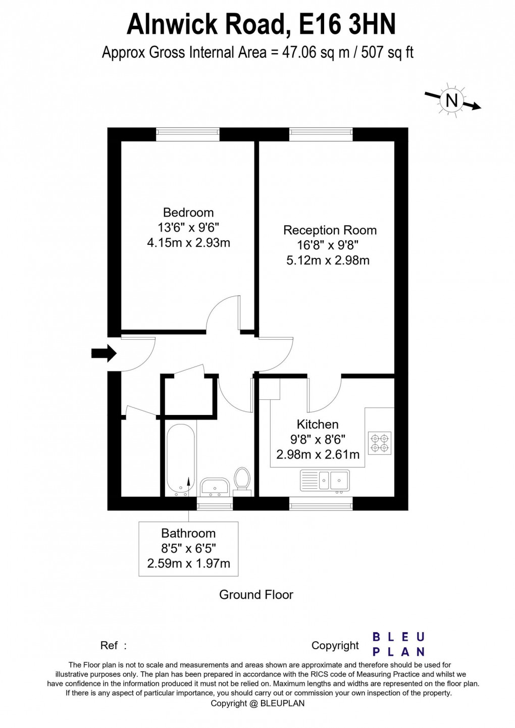 Floorplan for Alnwick Road, London, E16 3HN