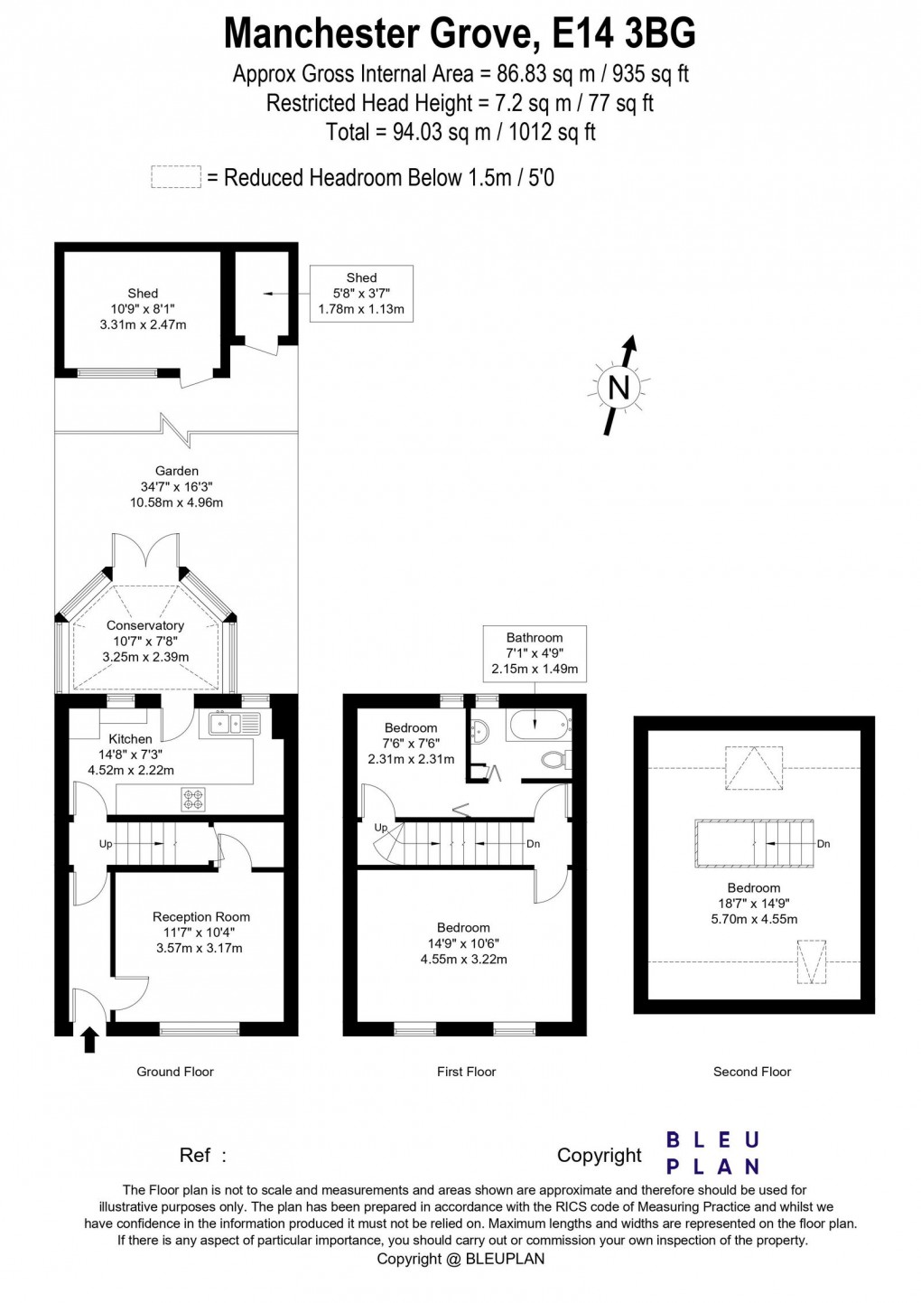 Floorplan for Manchester Grove, London, E14