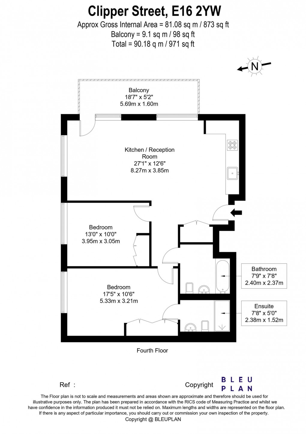 Floorplan for John Cabot House , Royal Wharf, London E16