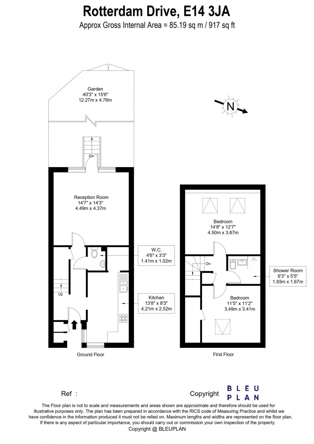 Floorplan for Rotterdam Drive, London, E14 3JA