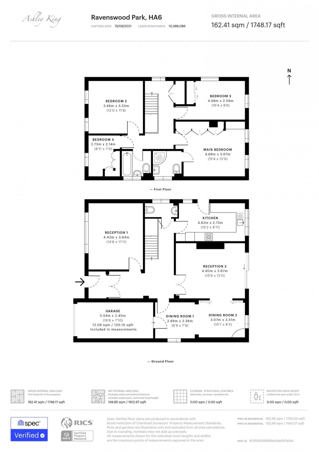 Floorplan for Ravenswood Park, Northwood, HA6 3PR