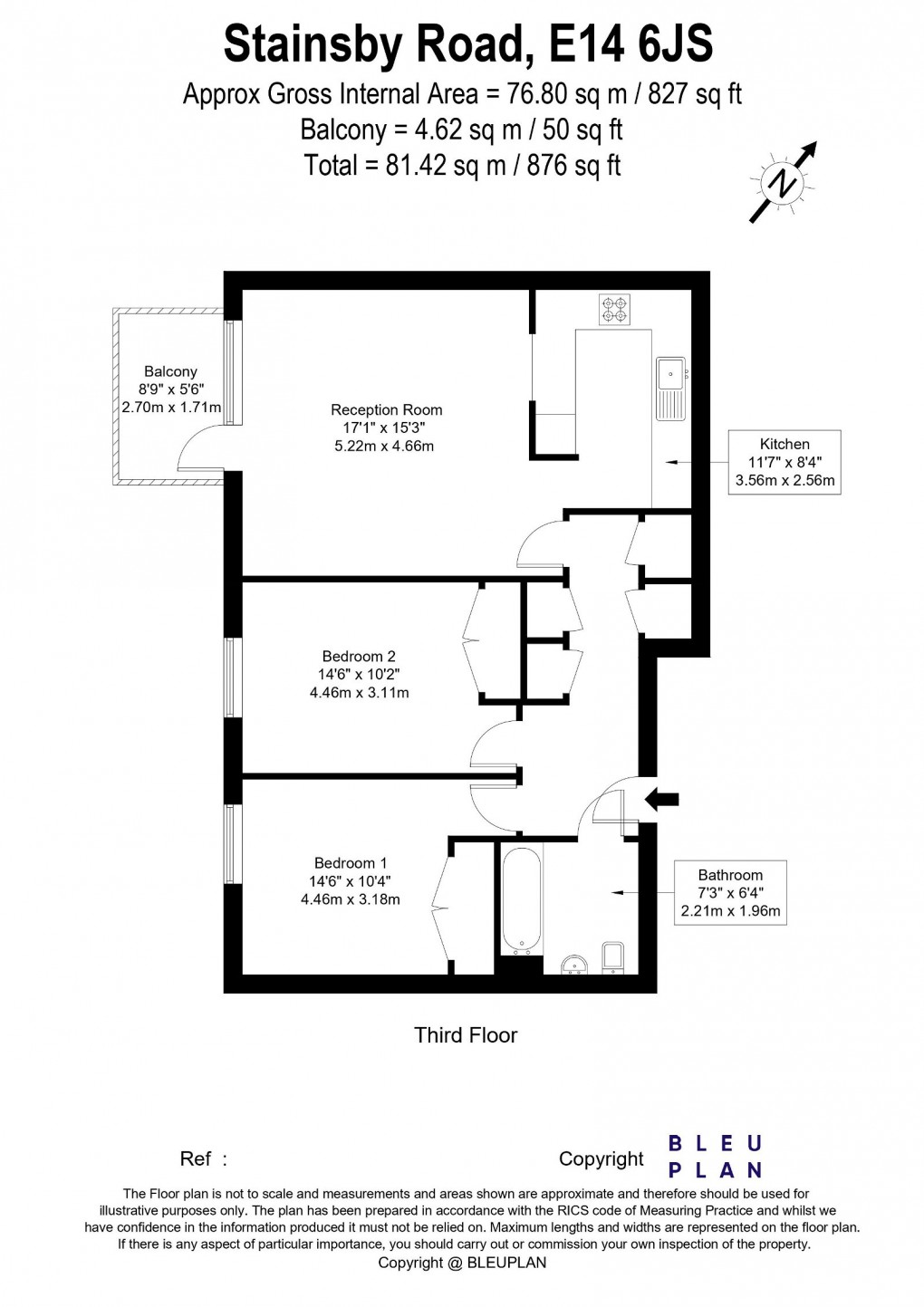 Floorplan for Vickerys Wharf, Stainsby Road, London, E14