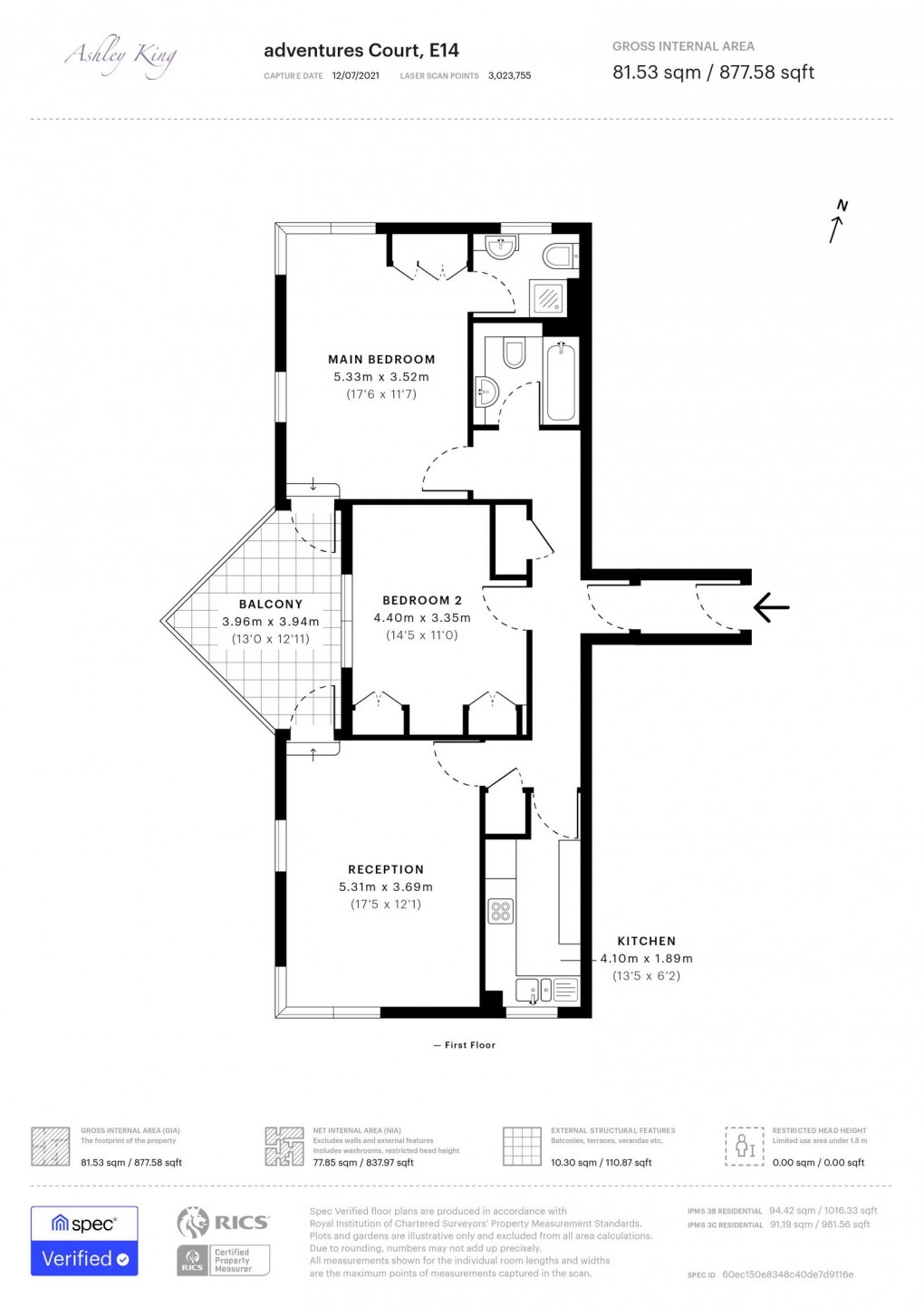 Floorplan for Newport Avenue, London, E14 2DL