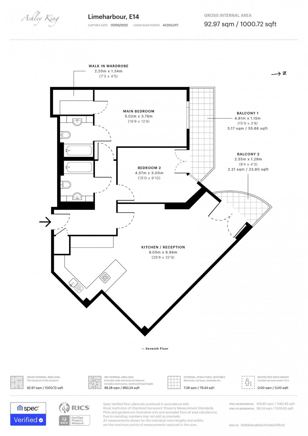 Floorplan for Limeharbour, London, E14 9LU