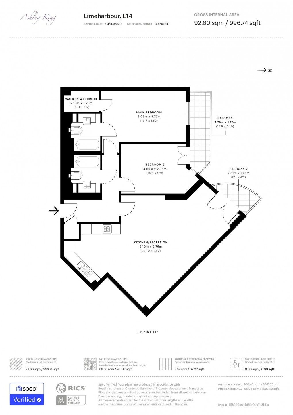 Floorplan for Limeharbour, London, E14 9LU