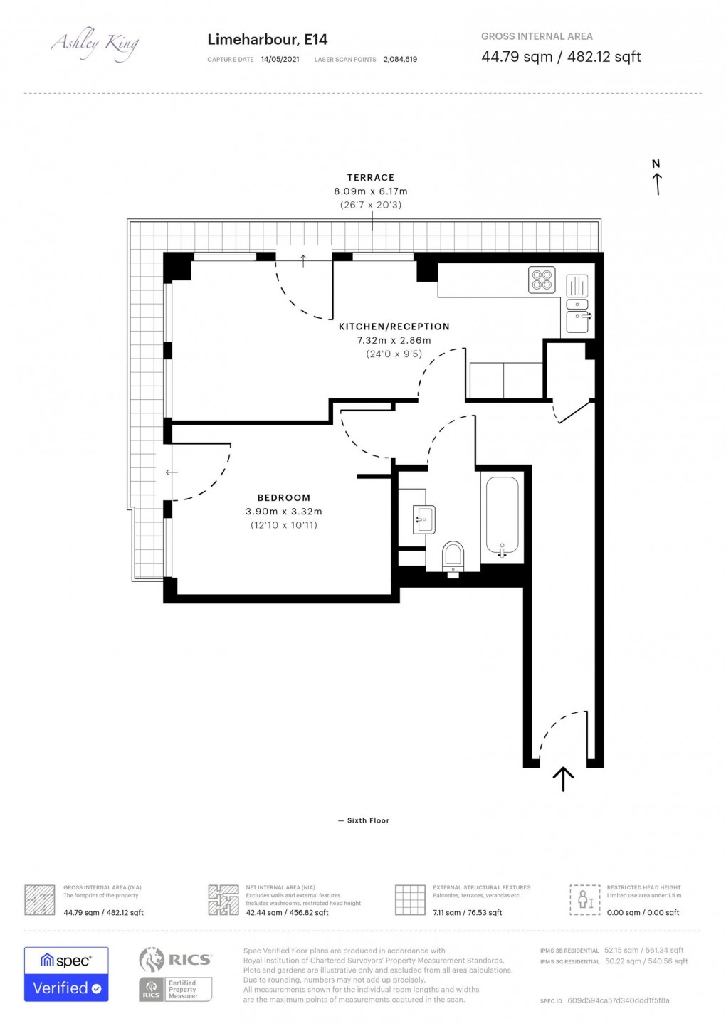 Floorplan for Limeharbour, London, E14 9LU