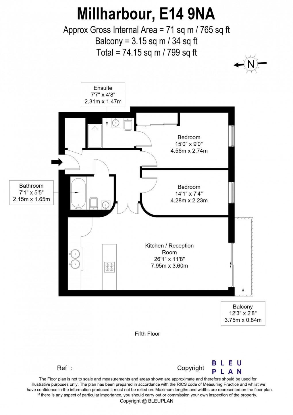 Floorplan for 41 Millharbour, London, E14 9NA