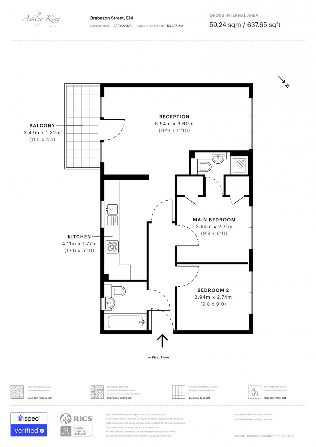 Floorplan for Brabazon Street, London, E14 6RL