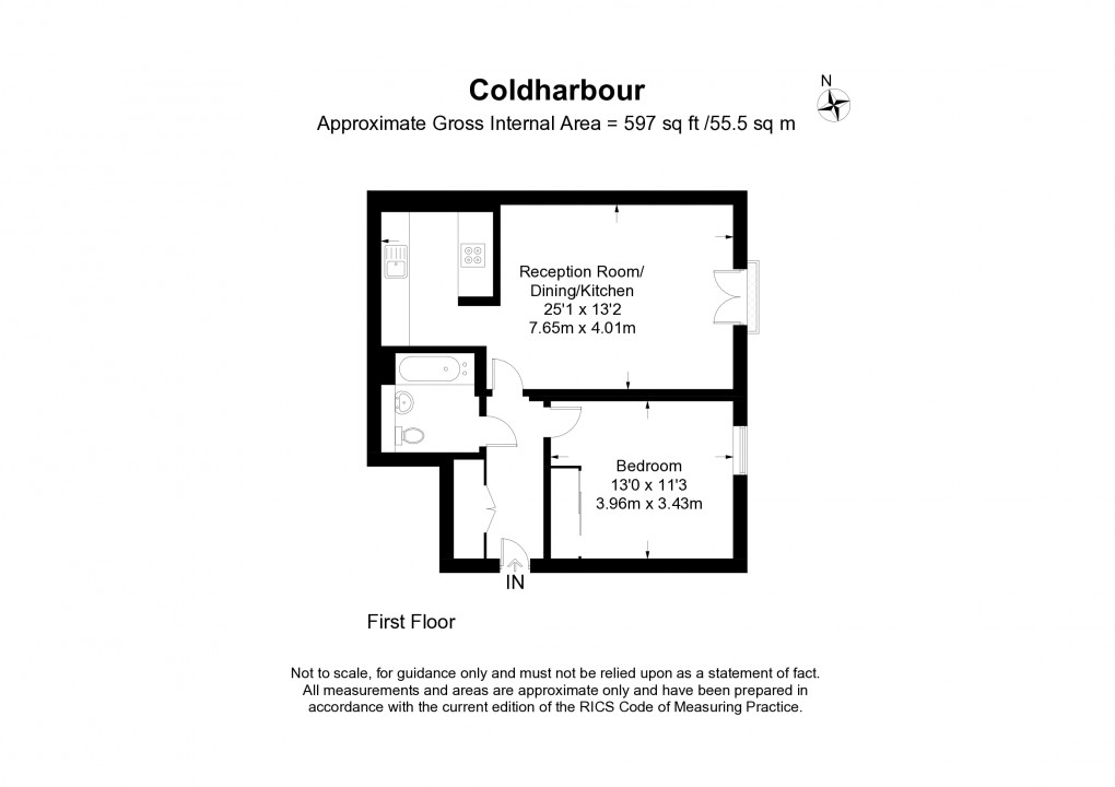 Floorplan for Cold Harbour, London, E14 9NT
