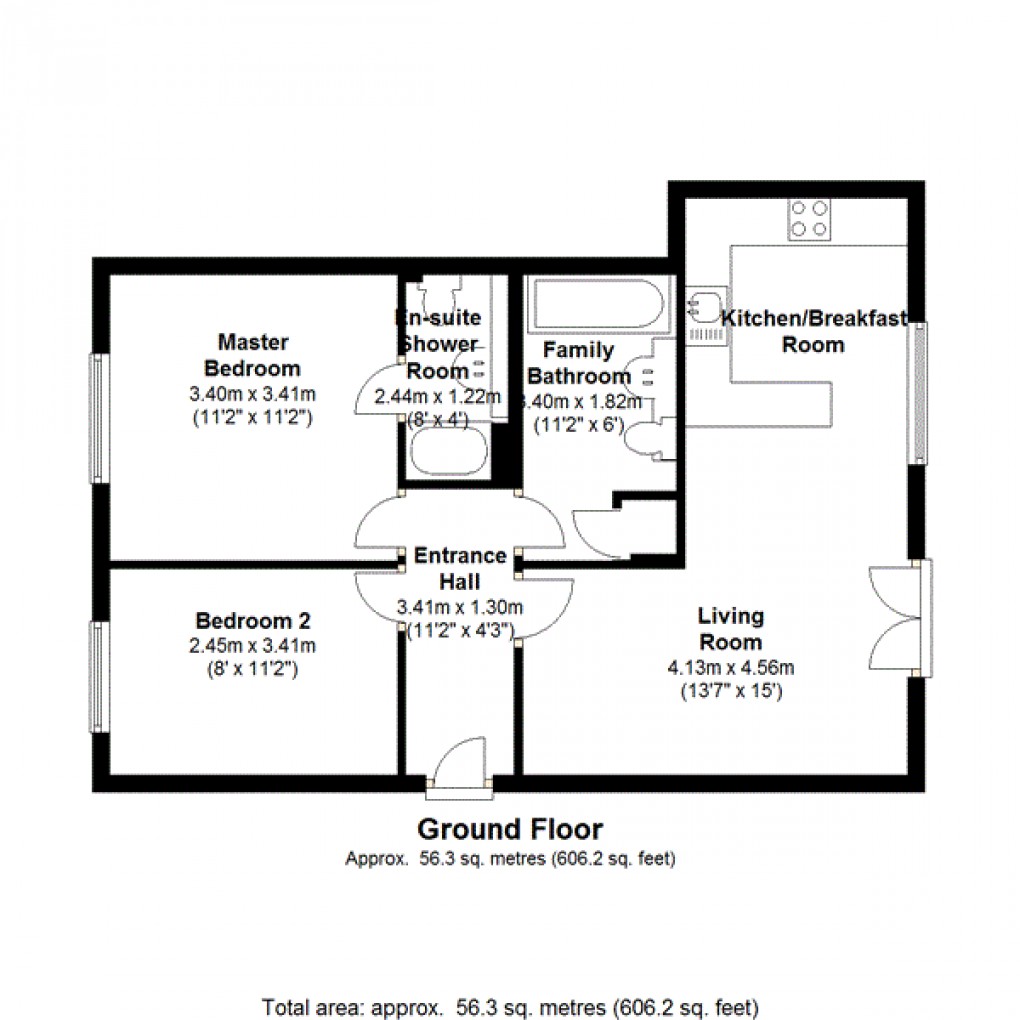 Floorplan for Langbourne Place, London, E14 3WW