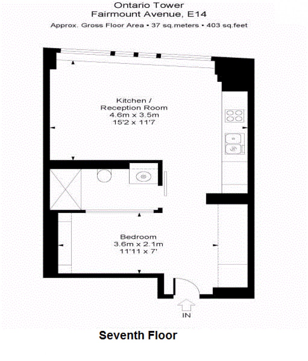 Floorplan for Fairmont Avenue, London, E14 9JA